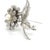 Silver 1990s Mikimoto Estate Akoya Flower Pearl Brooch Pin Sterling Silver 6.16 mm For Sale - Image 8 of 11