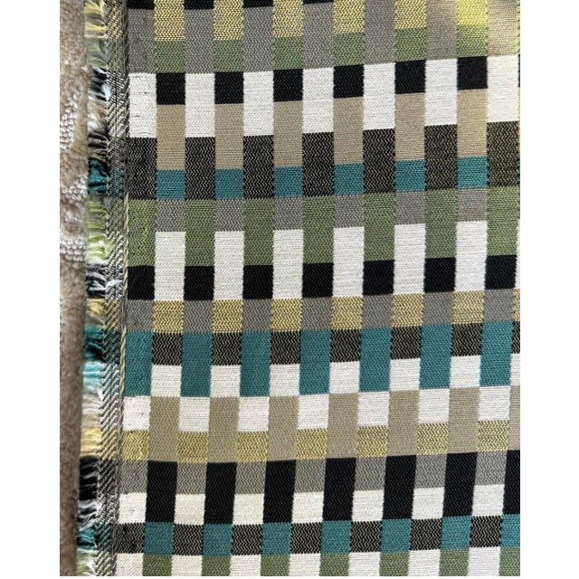 Transitional Knoll Sunbrella Momentum “Confetti” Meadow Green Outdoor Upholstery Fabric — 20 Yards For Sale - Image 3 of 5