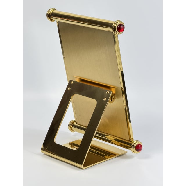 Gold Vintage Adjustable Jewellers Table Mirror from Chopard, 1960s For Sale - Image 8 of 15