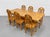 Wood Mid Century Modern Scandinavian Solid Pine Dining Table + Drop Leaf Expandable, C. 1970's For Sale - Image 7 of 16