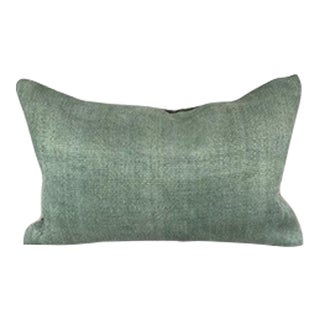 16 x 24 Hemp Pillow Turkish Cushion Natural Spanish Green Pillow Cushion Cover For Sale