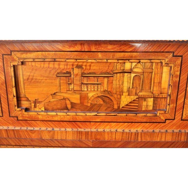 Credenza with Richerly Inlaid Neoclassical Lift, 1990s For Sale - Image 3 of 18
