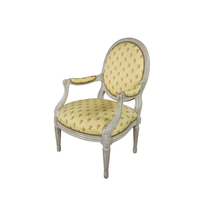 English 2 Late 20th Century Minton Spidell Neoclassical George III Style Balloon Back Open Arm Chairs Pair For Sale - Image 3 of 18