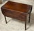 Metal English Regency Mahogany Diminutive Drop-Leaf Side Table with Drawer, Circa 1830 For Sale - Image 7 of 14