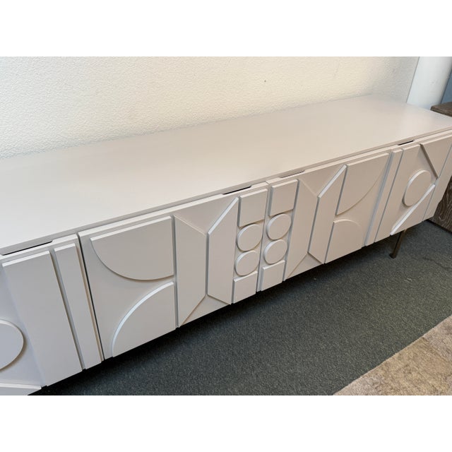 West Elm Pictograph Media Console, Carbon For Sale - Image 9 of 12