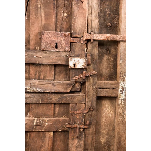 18th Century Spanish Wood and Iron Split-Door For Sale - Image 9 of 11