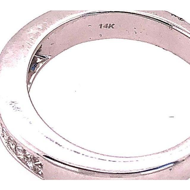 Antique White 14 Karat White Gold Fashion Ring With Diamonds For Sale - Image 8 of 10