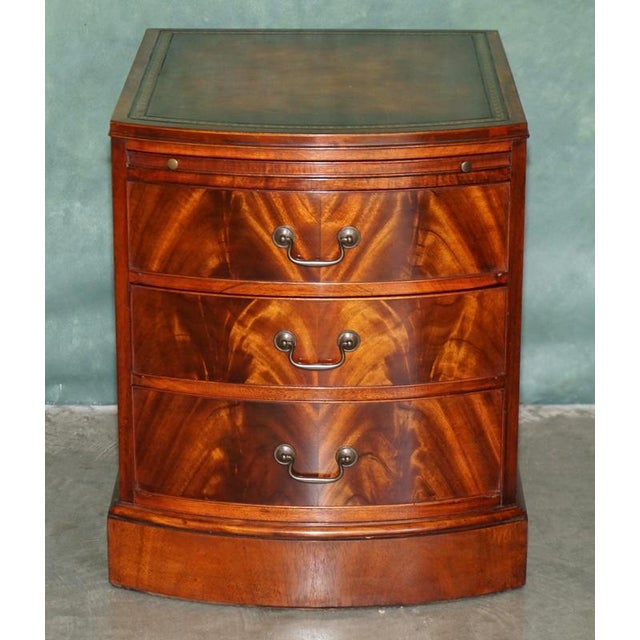 Regency Flamed Hardwood Bedside Chests of Drawers with Leather Tops, Set of 2 For Sale - Image 18 of 18