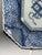 Blue Antique Japanese Octagonal Blue and White Porcelain Plate With Butterly and Floral Design For Sale - Image 8 of 18