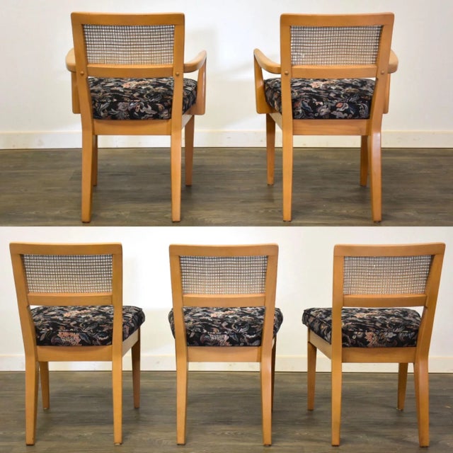 Mid-Century Modern Edward Wormley for Drexel Dining Chairs - Set of 5 For Sale - Image 3 of 11