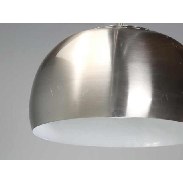 Arch Floor Lamp Style of Castiglioni’s Arco Stainless & Marble For Sale - Image 12 of 12