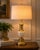 Bring timeless elegance into your home with this beautifully restored vintage brass and milk glass table lamp. Combining...