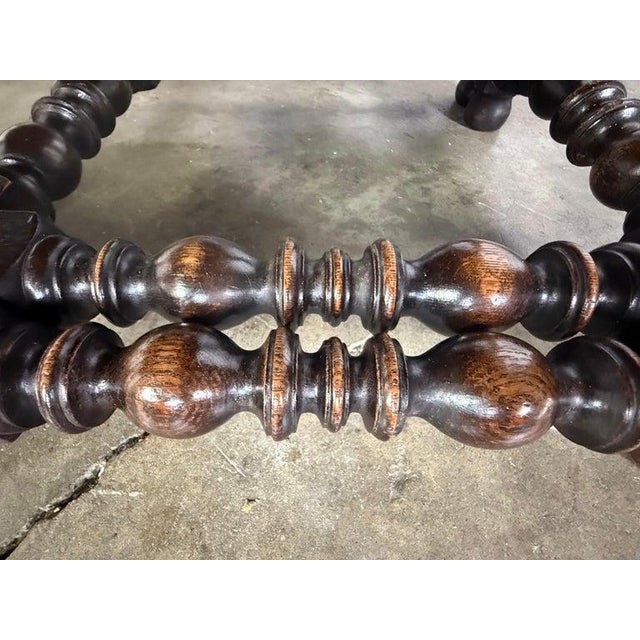 19th Century English Gate Leg Table, Dark-Stained Oak, Jacobean Style For Sale - Image 15 of 15