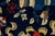 Antique Chinese Art Deco Rug in Deep Blue With Medallion & Botanical Motifs For Sale - Image 4 of 13