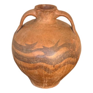 18th Century Bridal Jug Red Picher "Cantaro" from Calanda, Spain Terracotta Vase For Sale