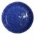 Vintage Bybee Pottery Cobalt Blue and White Sponge Ruffled Pie Plate - 9.5" (Unused) For Sale