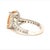 Natural Morganite Diamond Ring 14k Gold 4.26 TCW Certified, Size 5 For Sale In New York - Image 6 of 15