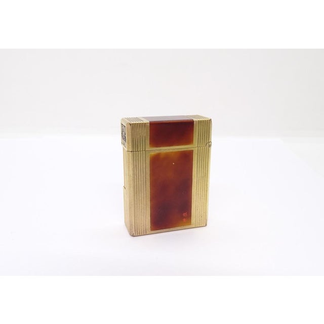 Dupont Lighter in Gold and Chinese Lacquer, France, 1980s For Sale - Image 3 of 18