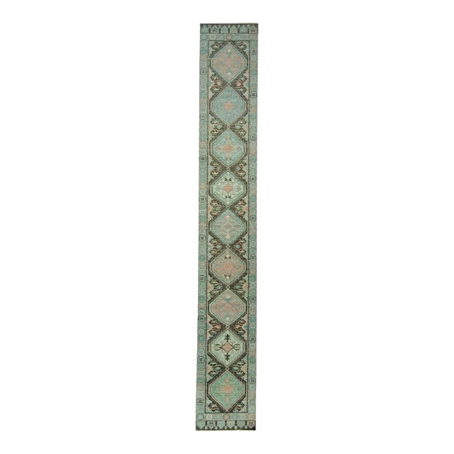 Turkish Oushak Rug 2'11" x 20'1" #20093 For Sale
