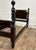 Antique Twin Size Traditional Style Solid Mahogany Poster Cannonball Bed For Sale - Image 9 of 10