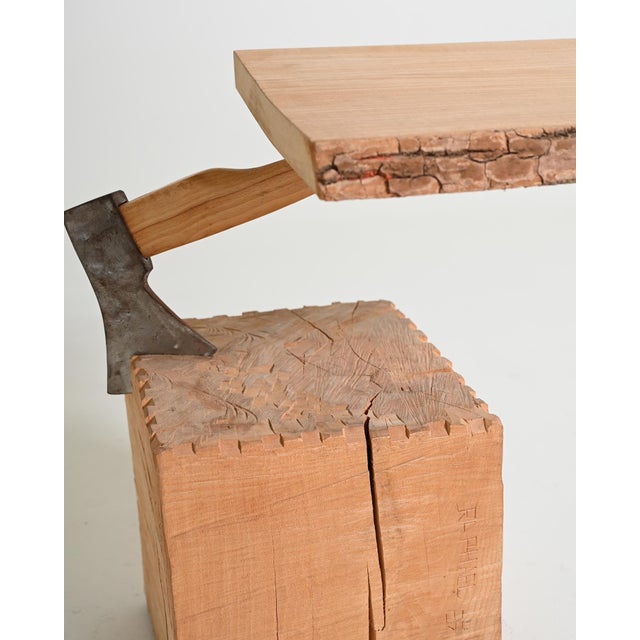 Tavolino Chopping Block with Axe by Raphael Springmann, 2000s For Sale - Image 11 of 13