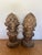 Vintage Pair of Carved Garden Acorns on Pedestal For Sale - Image 11 of 14