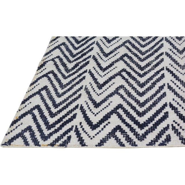 2010s Indian Modern Handmade Rug,5'x7'8" For Sale - Image 5 of 7