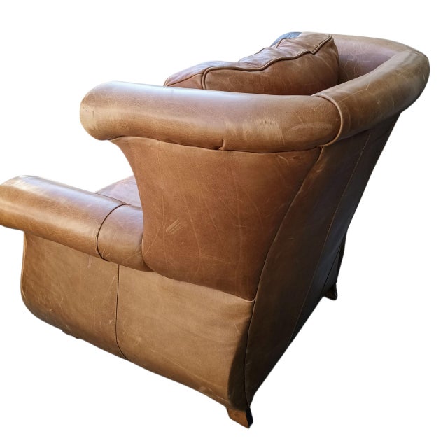 The Ultimate Statement of Luxury: The Cibola Furniture International Oversized Club Chair & Ottoman Set For Sale In Raleigh - Image 6 of 12