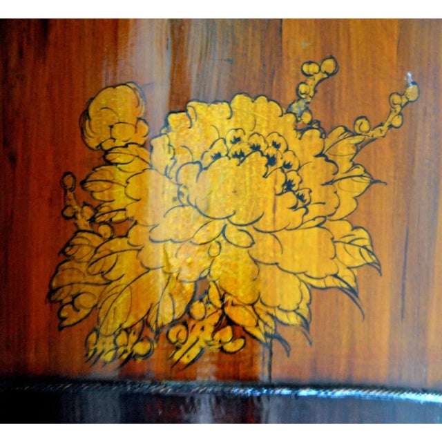 Antique Water Barrel Bucket Japanese Wood Uchimizu Cachepot For Sale - Image 9 of 14