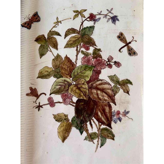Vintage Tray with Botanical Tile from Villeroy & Boch, 1950s For Sale - Image 6 of 12