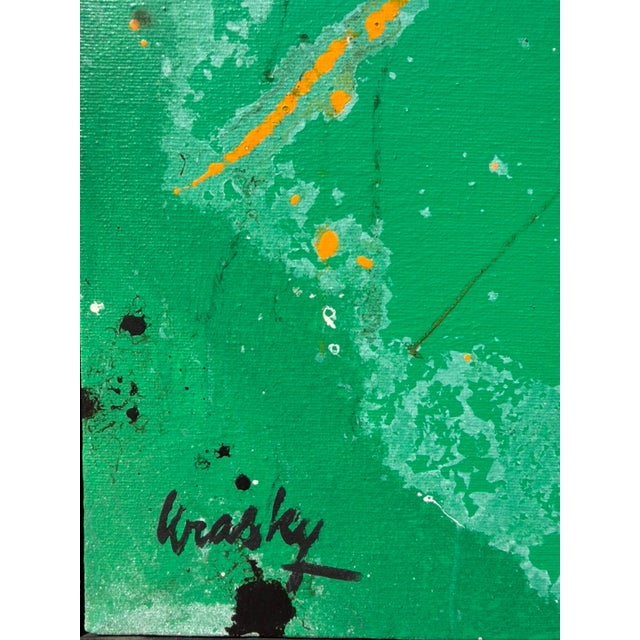 Mid-Century Modern Large Scale Mid Century (Mcm) Abstract Oil Painting on Canvas For Sale - Image 3 of 5