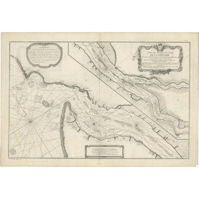 Map of Gironde, 1770s For Sale