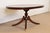Baker Furniture Company Baker Furniture Style Georgian Carved Mahogany Pedestal Extension Dining Table, Newly Refinished For Sale - Image 4 of 13