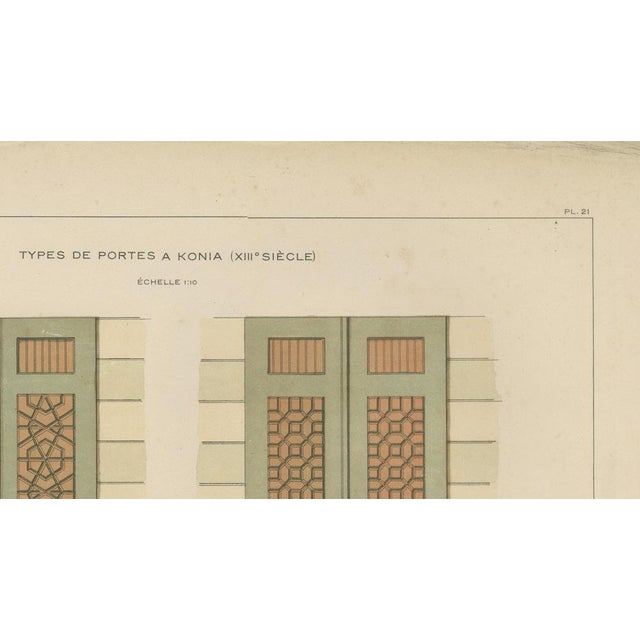 Alexandre M. Raymond, Seljuk Geometric Door Designs of Konya, 1924, Paper For Sale - Image 9 of 11