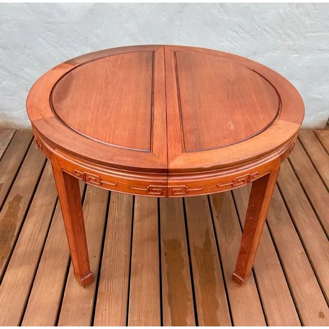 1960s Solid Rosewood Ming Style Classic Table & Six Chairs - Set of 7 For Sale In Boston - Image 6 of 11