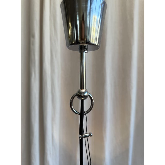 Mid-Century Italian Amber and White Swirl Murano Glass Pendant with Chrome Suspension attributed to Mazzega, 1970s For Sale - Image 18 of 18