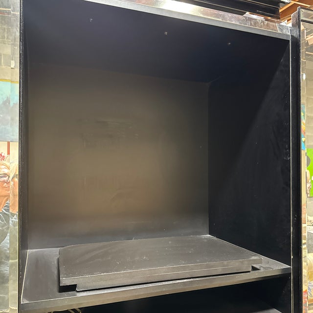 Art Deco Style Mirrored Armoire Media Cabinet For Sale - Image 12 of 12