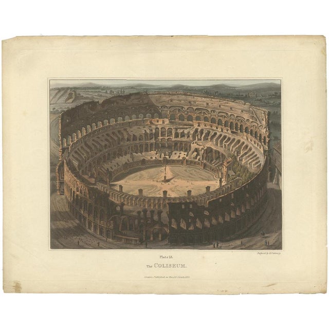 Dubourg, Illustrations of Ancient Buildings in Rome and Its Vicinity, 1844, Prints, Set of 5 For Sale - Image 10 of 10