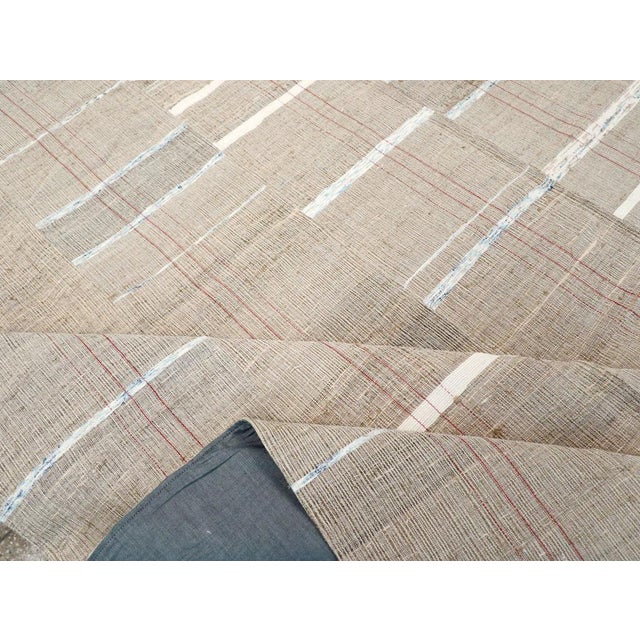 Textile Mid-20th Century Turkish Flatweave Kilim Room Size Carpet For Sale - Image 7 of 8
