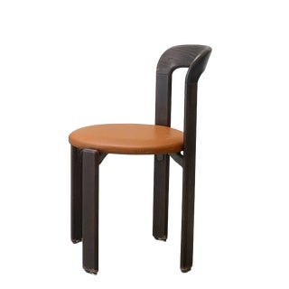Chairs in Dark Brown Stained Beechwood by Bruno Rey for Dietiker, 1971 For Sale