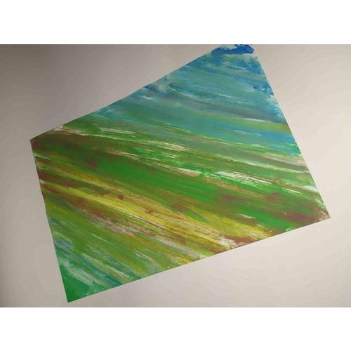 Contempologyc E.M., Land and Water, 2021, Tempera on Paper For Sale - Image 3 of 4