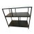Modern Steel and Tempered Glass 24w 12d 24h End Table For Sale