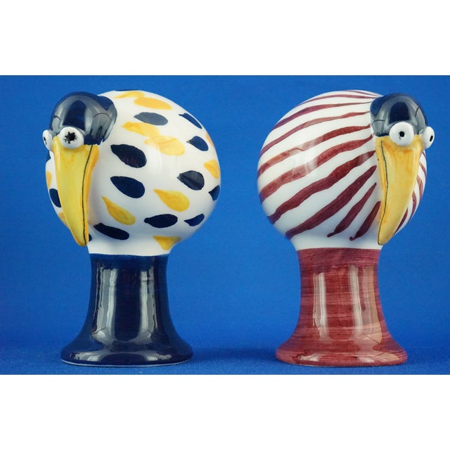 Art Deco Ceramic Pelicans or Toucans, 20th Century, Set of 2 For Sale - Image 10 of 18