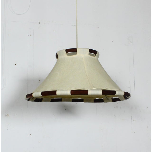 Wood Hanging Lamp by Anna Ehrner for Ateljé Lyktan, 1970s For Sale - Image 7 of 11