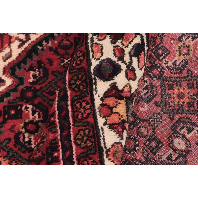 Textile Shabby Chic Persian Tabriz Red/Beige Wool Rug - 7'0'' X 9'8'' For Sale - Image 7 of 10
