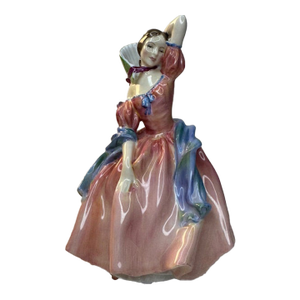 Vintage 1952 Royal Doulton May Time Figurine Hn2113 Pink Blue Bone China