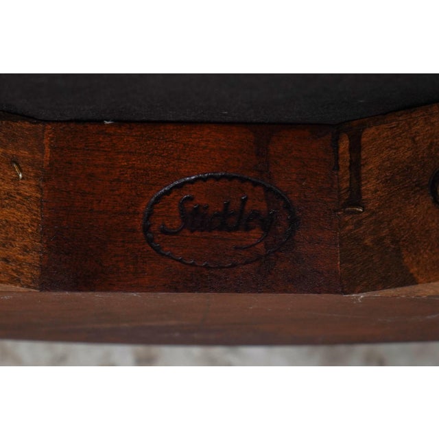 Set of 8 Stickley Cherry Regency Dining Room Chairs For Sale - Image 17 of 18