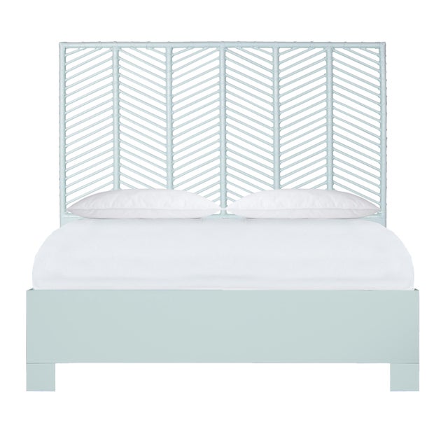 Liam Standard Bed Queen - Light Blue For Sale - Image 12 of 12