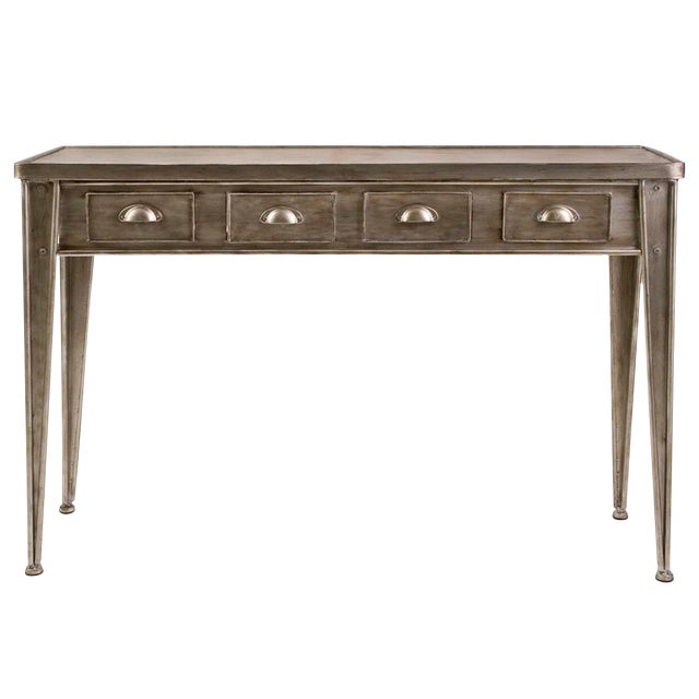 Industrial Metal Console Table Chairish