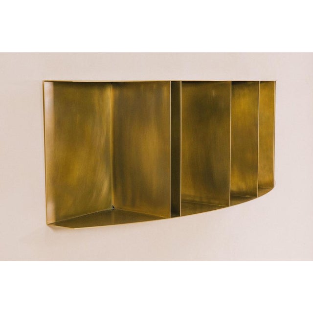 Metal Chowa Brass Shelf by Zincutec For Sale - Image 7 of 10
